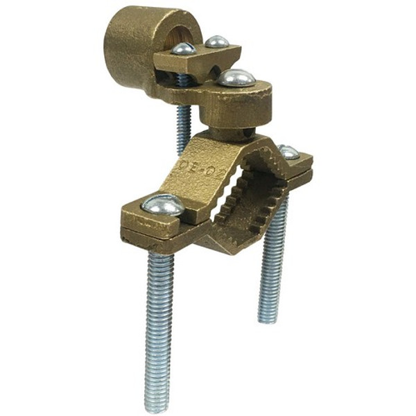 Morris Products 91703 Copper Ground Clamps - Serrated Collar - Rigid Conduit - 1/2" - 1" Pipe - 1" Hub