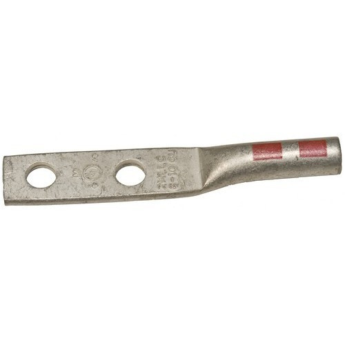 Morris Products 94310 Copper Long Barrel 2 Hole Compression Lugs #8 Awg #10 Stud  5/8" Spacing