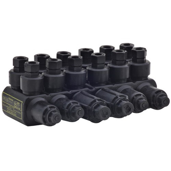 Morris Products 96144 Underground Insulation Piercing Pedestal Connectors-  Multi-Port 6 Port (2) #2 - 350 MCM  (4) #6 - 4/0