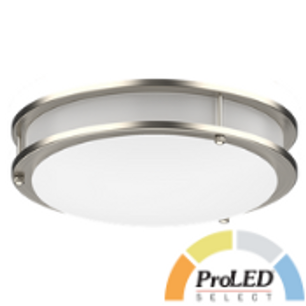 Halco 90261 ProLED Select Flush Mount Double Ring 14" 20W Selectable CCT 120V Dimmable FM-DR14-20-CS