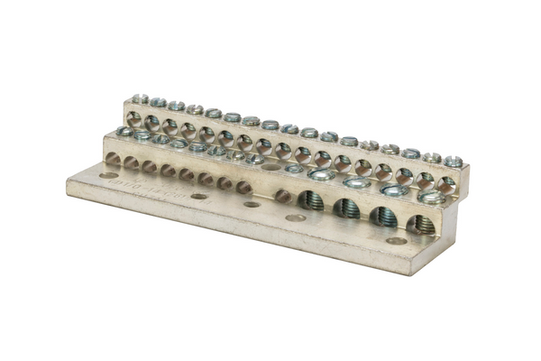 NSI 2030 225A Stacked Neutral Bar 4-14 AWG 26 Cicuits 1/0-14 AWG 4 Cicuits