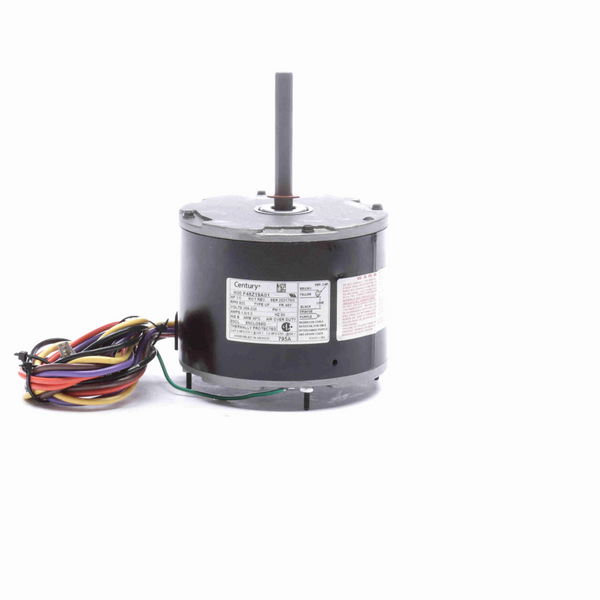 Century 795A OEM Replacement Motor 1/5 HP 1 Ph 60 Hz 208-230 V 825 RPM 1 Speed