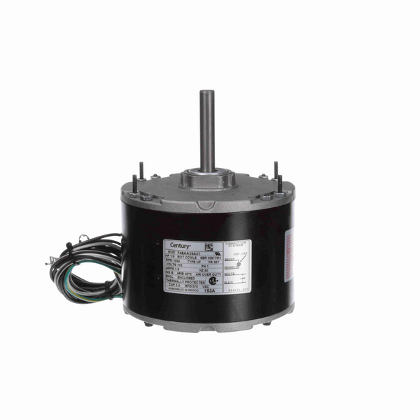 Century 153A OEM Replacement Motor 1/8 HP 1 Ph 60 Hz 115 V 1050 RPM 1 Speed 48 Frame