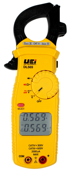 UEI DL569 400A Dual Display Clamp Meter w/ Test Lead Storage