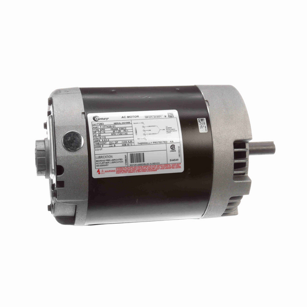 Century F263 Ventilation Motor 1/2-.14 HP 1 Ph 60 Hz 115 V 1800 RPM K56CZ Frame
