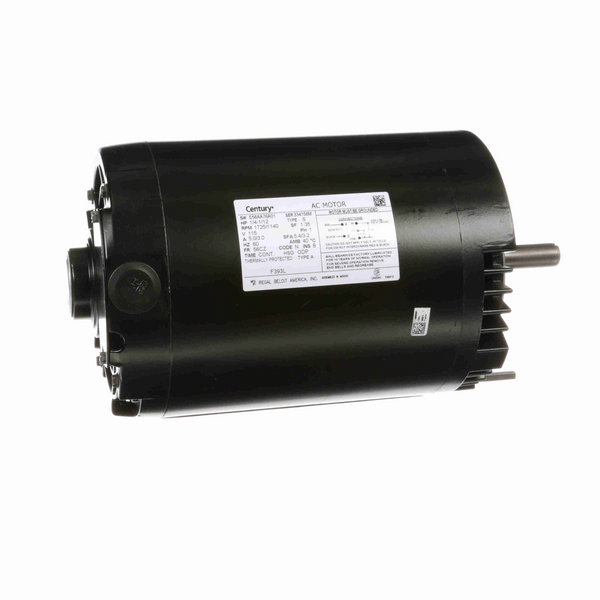 Century F393L Ventilation Motor 1/4-1/12 HP 1 Ph 60 Hz 115 V 1800 RPM 56CZ Frame