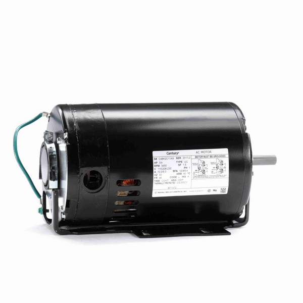 Century BF1072 Fan and Blower Motor 3/4 HP 1 Ph 60 Hz 115/208-230 V 3600 RPM