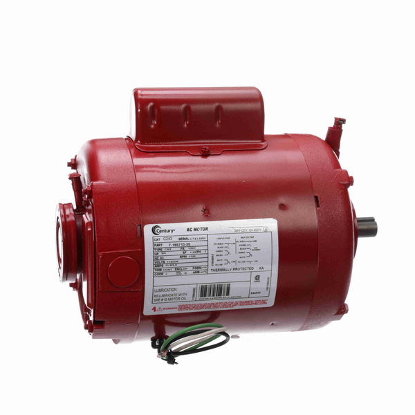 Century C243 Circulator Pump Motor 3/4 HP 1 Ph 60 Hz 115/230 V 1800 RPM Y56Y Frame