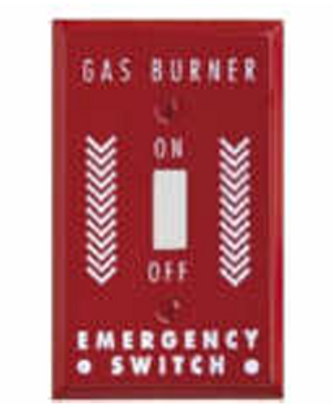 Global G1G-GAS 1 GANG RED GAS PLATE TOG