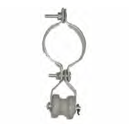 Global G4050 Porcelain Wire Holder 2 1/2" Pipe Service Mast Bracket
