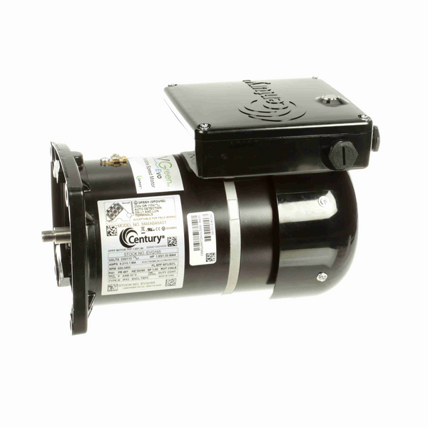 Century EVQ165 VGreen Variable Speed Pool Pump Motor 1.65/1.50 HP 1 Ph 50 Hz 230/115 V 48Y Frame