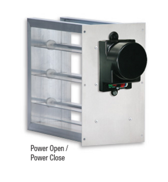 Braeburn 100808 8"W x 8"H Rectangular Damper Power Open / Power Close