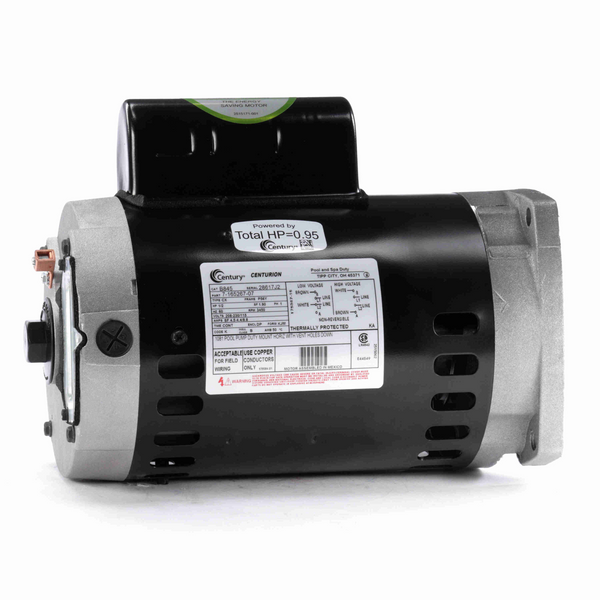 Century B845 Pool Pump Motor 1/2 HP 1 Ph 60 Hz 208-230/115 V 3600 RPM P56Y Frame