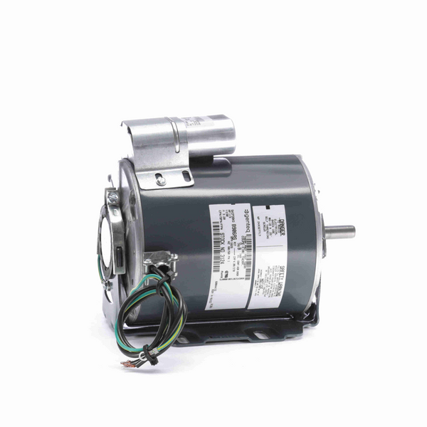 Genteq 3124 OEM Replacement Motor 1/3 HP 1 Ph 60 Hz 230 V 1625 RPM 1 Speed 48 Frame