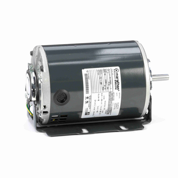Marathon D162 Fan and Blower Motor .50 HP 1 Ph 60 Hz 115 V 1800 RPM 48 Frame