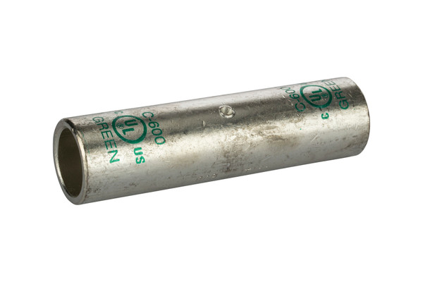 NSI C-600 Tinned Copper Splice- Long Barrel, 600 Mcm
