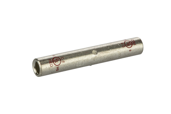 NSI C-8 Tinned Copper Splice- Long Barrel, 8 Awg