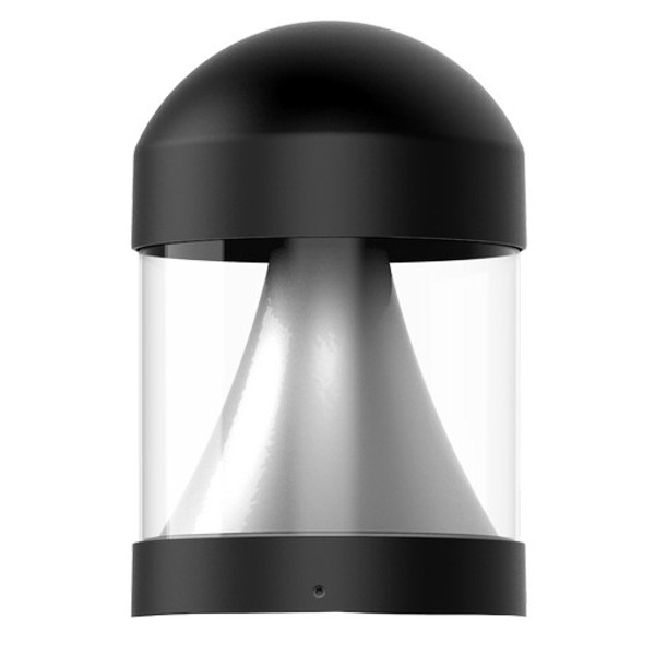 Morris Products 72331 Color & Wattage Selectable LED Bollards Black Round Dome Top Only 3K,4K,5K 12W,16W,22W