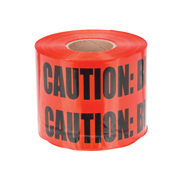 NSI ULT-627 6" Red Underground Line Tape "Caution Buried Electric Line Below"