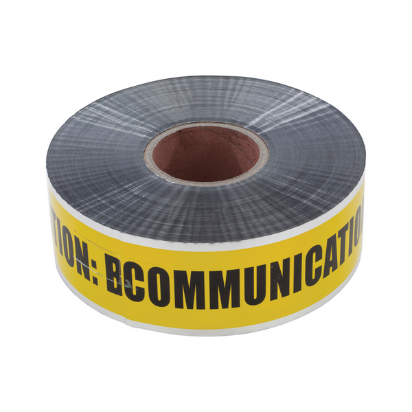 NSI ULTD-343 3" Yellow Detectable Underground Line Tape "Buried Communication Line Below"