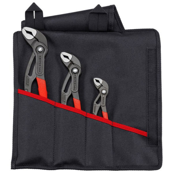 Knipex 00 19 55 S9 3 Pc Cobra Set in Tool Roll