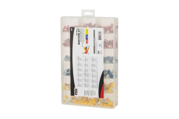NSI MTK Wire Terminal Kit, 507 Piece Assortment - Vinyl Insulated