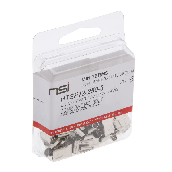 NSI SF12-250-3 12-10 Awg Female Flag, 100 Per Pack