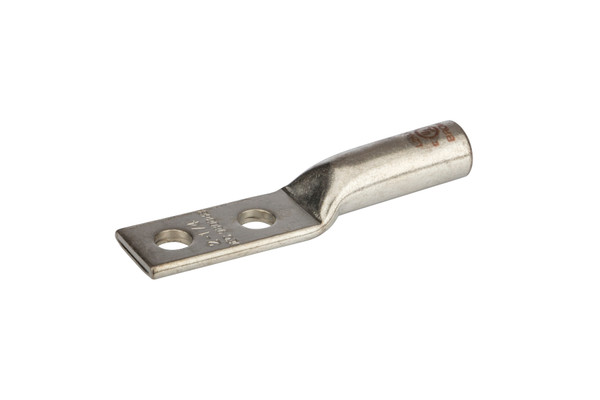 NSI L2N-141 CMP Lug Cu Long 2 AWG 1/4 Blt 5/8 Spc