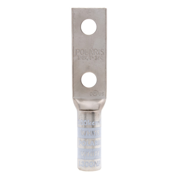 NSI L300NP 300 MCM CU Compression Lug, 1/2 Bolt Size, 2 hole peep