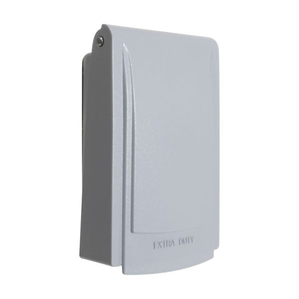 Eaton Wiring Devices WIUX-1LPVGY Low Profile While-in-Use Cover 1 Gang Grey Vertical