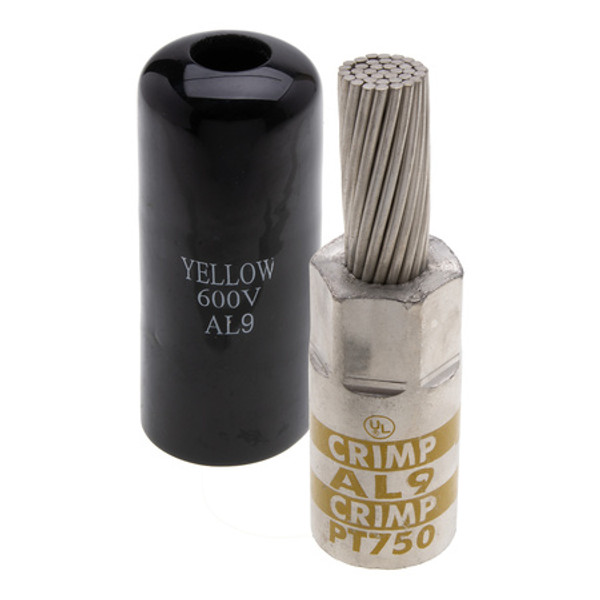 NSI PT750 750 MCM Conductor 500 MCM Aluminum Pin Terminal Yellow