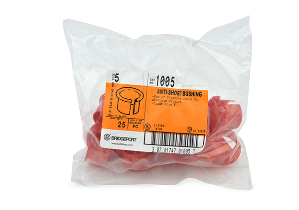 Bridgeport 1005 N0-5 Anti-Short Bushing, Bag of 25