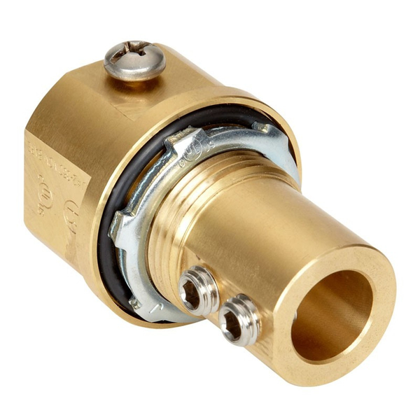 Bridgeport MCH-100 1" Brass Ground Hub Raintight