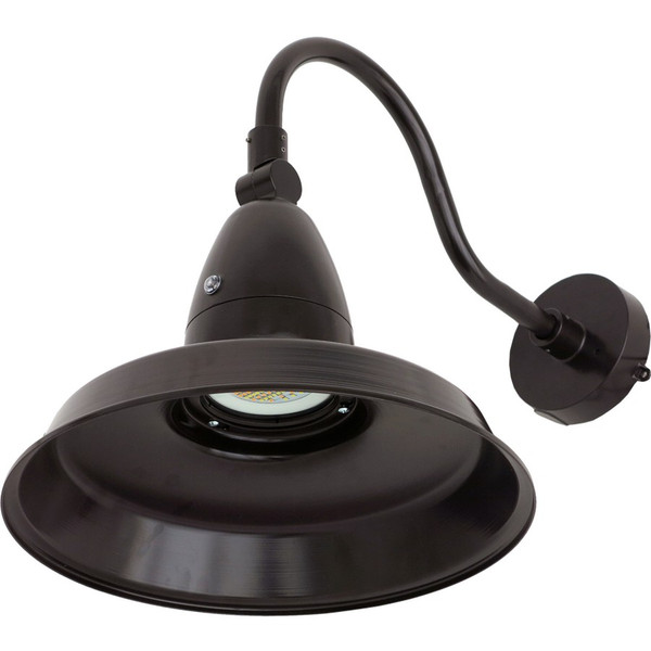 Morris Products 75119B Gooseneck Flood 35 Watt 3K/4K/5K 4,800 Lumens Bronze Housing