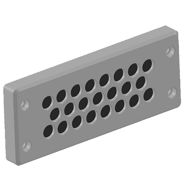 Remke BRM23-1 Cable Entry Plate, snap-fit, 23 holes, cable range .138 - .335, light gray