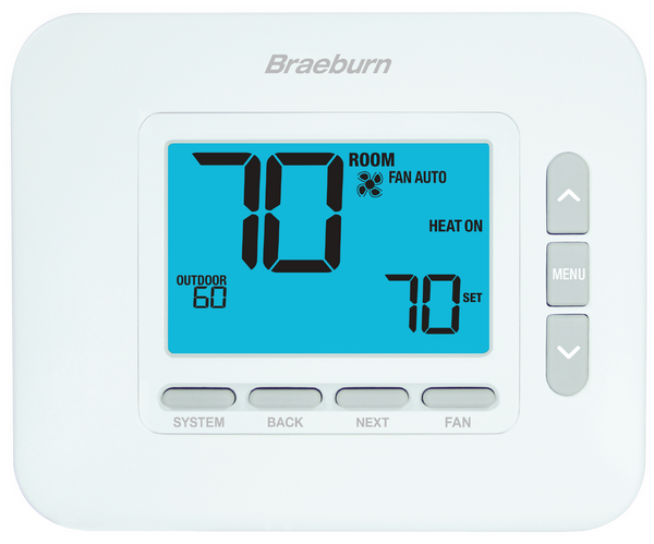 Braeburn 1232 Economy Thermostat Non-Programmable 3 Heat / 2 Cool