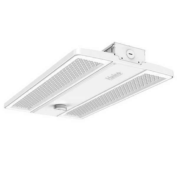 Halco 36163 LED Controls Ready Compact Linear Highbay-4 Lumen & Color Select 38,600-47,700LM (240W-280W-320W) 35-40-50K Adj Beam Angle (Narrow, Standard, Wide) Z10 Sensor Socket 120-277VAC with Suspended Chain Mount (Gen-2)