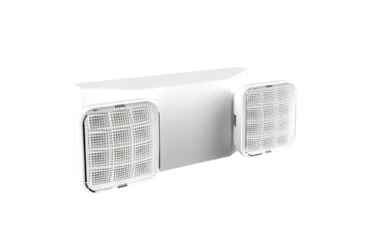 Halco 98042 Emergence Series Emergency Unit White Adjustable Thermoplastic Square Heads with Remote Capacity 90-min Battery Back up 