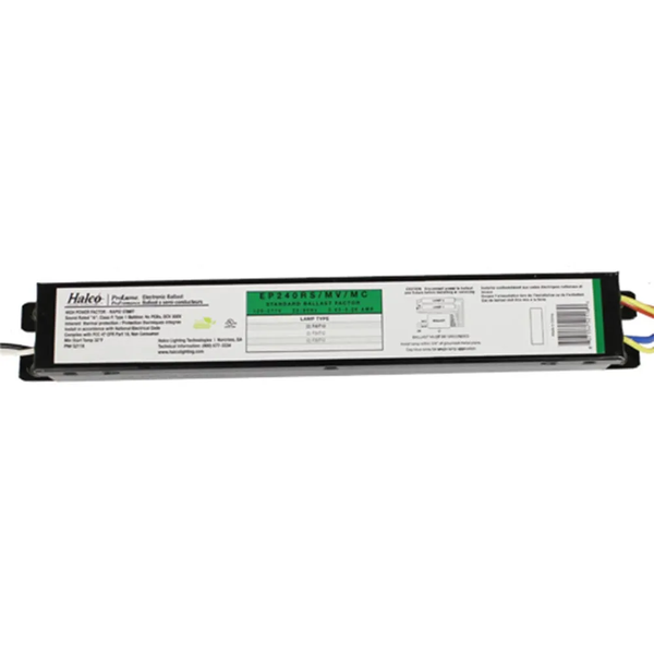 Halco 52118 Electronic Fluorescent Ballasts-T12 2 Lamp Multi-voltage Rapid Start EP240RS/MV/MC