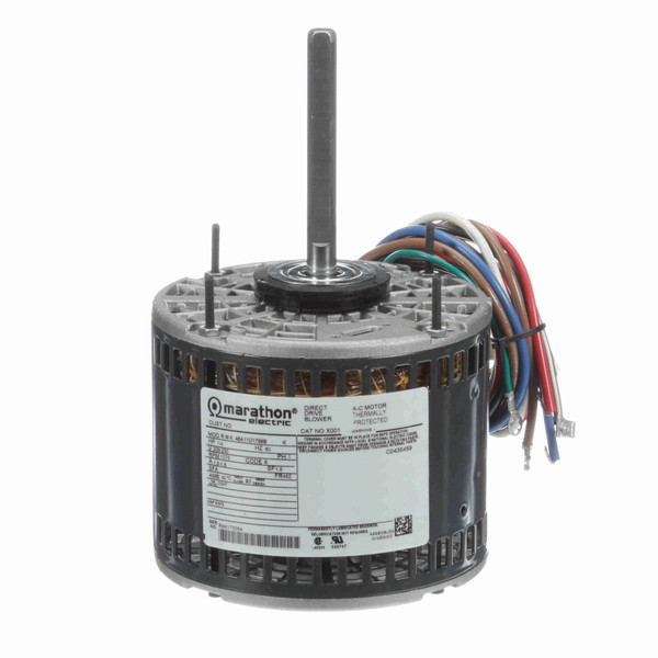 Marathon X001 Fan and Blower Motor 0.25 HP 1 Ph 60 Hz 208-230 V 1200 RPM 48Z Frame OAO
