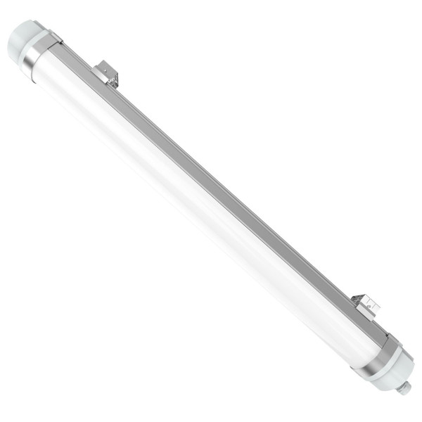Halco 99624  Linear LED High Performance Vaportight, 120-277V, 43W, 5000K, 80 CRI, 0-10V Motion Sensor, 3-Wire Side Entry