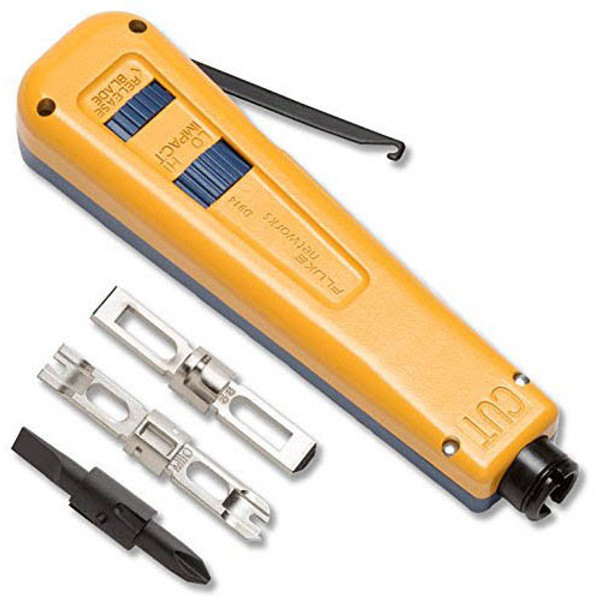 Fluke Networks 10051501 D914 Impact Tool with EverSharp 110, 66 and Screwdriver Blade