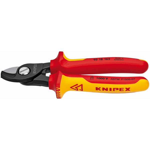 Knipex 95 18 165 SBA 6 1/2'' Cable Shears-1,000V Insulated