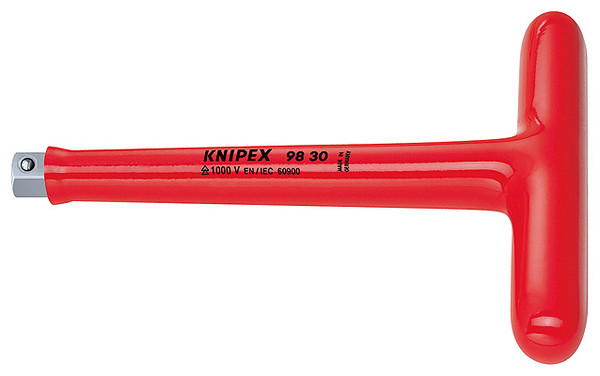 Knipex 98 30 8'' T-Handle-1,000V Insulated-3/8" Drive