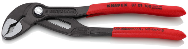 Knipex 87 01 180 7 1/4'' Cobra High-Tech Water Pump Pliers