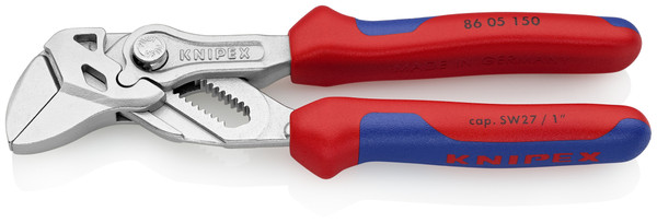 Knipex 86 05 150 6'' Pliers Wrench-Comfort Grip