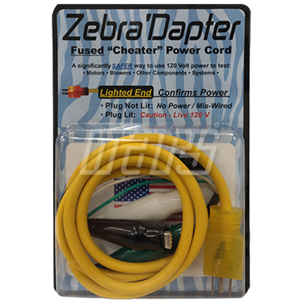 Mars  08566 Zebra'Dapter (Male End) Fused Cheater Power Cord