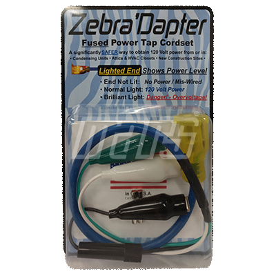 Mars 08567 Zebra'Dapter (Female End) Fused Cheater Power Cord