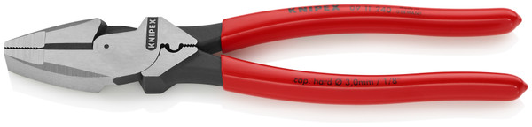Knipex 09 11 240 9 1/2'' High Leverage Lineman's Pliers New England w/ Tape Puller & Crimper