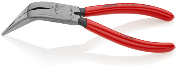 Knipex 38 71 200 8'' Long Nose Pliers W/O Cutter-Angled